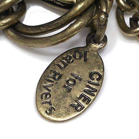 Vintage Ciner for Joan Rivers Pink Enamel Necklace, Classic Collection, 1990s - Picture 5 of 10